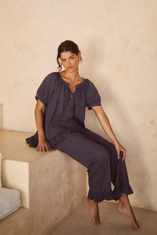Sophie Sleep Set - Pants - Cotton Modal - Midnight Blue OMFORT