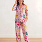 Sweet Jams Print Satin Pajama Set OMFORT