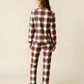 River Island Plaid Pajama Set OMFORT