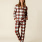 River Island Plaid Pajama Set OMFORT