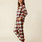 River Island Plaid Pajama Set OMFORT