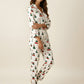 Christmas Tree Car Print Pajamas Set OMFORT