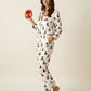 Christmas Tree Car Print Pajamas Set OMFORT