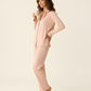 Solid Pink Blend Pajama Set OMFORT