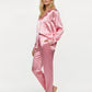 Button Up Long Sleeve Satin Pajama Set OMFORT