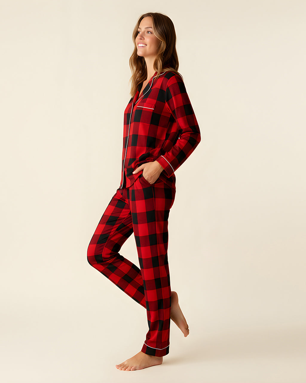 Classic Buffalo Plaid Pajama Set OMFORT