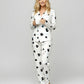 Cute Cat Apple Print Pajama Set OMFORT
