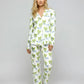 Crocodile Palm Tree Print Pajama Set OMFORT