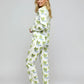 Crocodile Palm Tree Print Pajama Set OMFORT