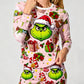 Christmas Grinch Print Pajama Set OMFORT