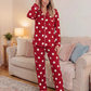 Polka Dot Print Pajama Set OMFORT