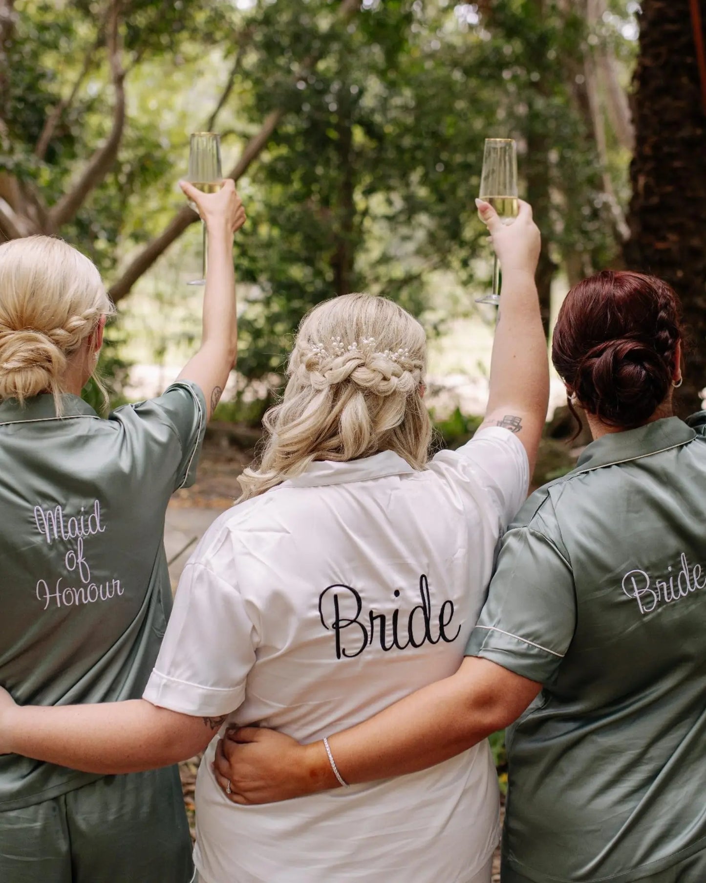 Bride and Bridesmaid Personalised Pyjamas mysite