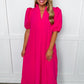 The Hot Pink Ease Dress OMFORT