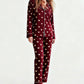 Valentine's Day Heart Print Pajama Set OMFORT