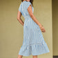 Sunset Cruise Striped Midi Dress OMFORT
