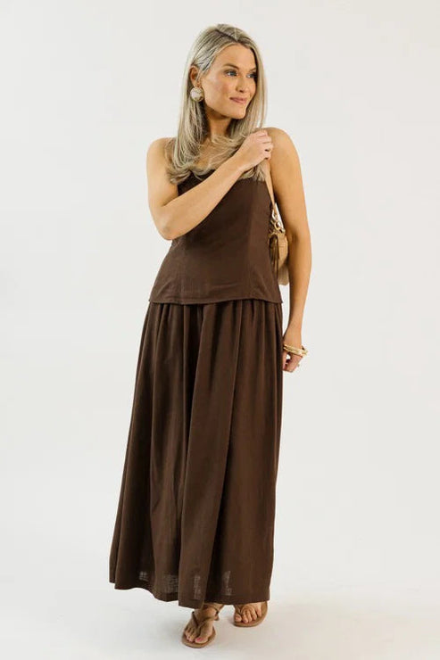 Americano Overlay Midi, Brown OMFORT