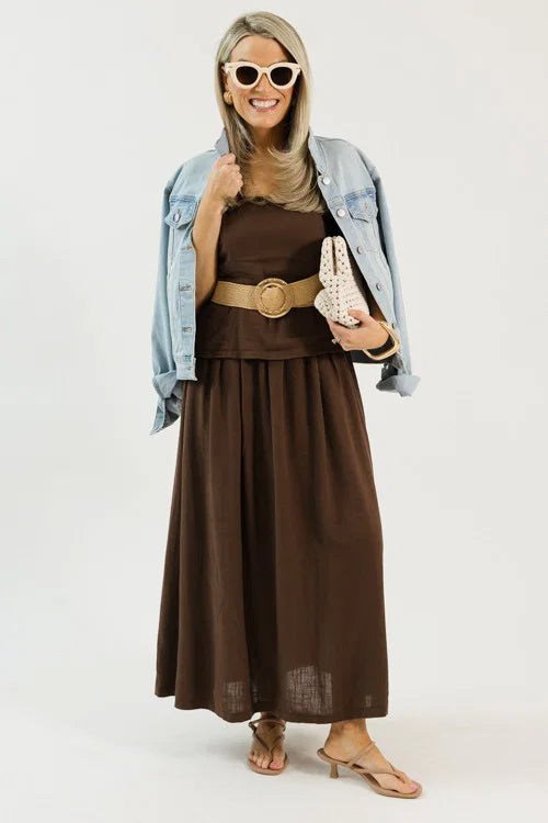 Americano Overlay Midi, Brown OMFORT
