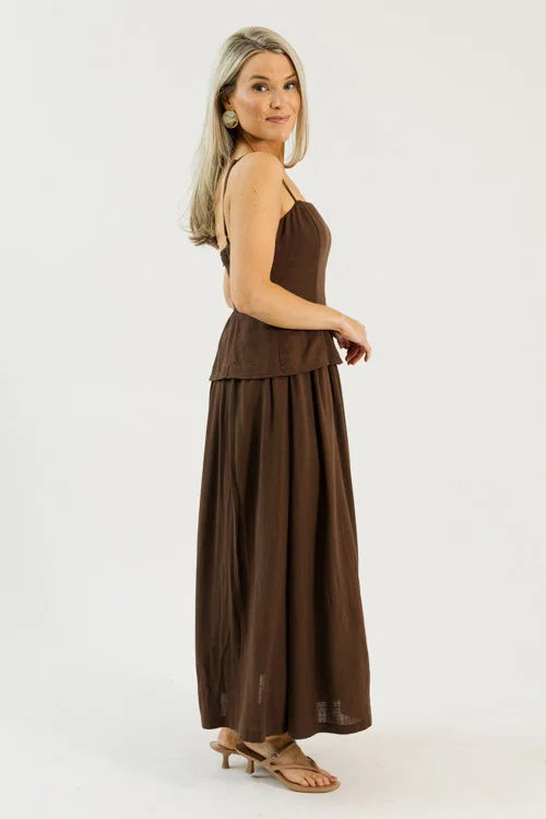 Americano Overlay Midi, Brown OMFORT