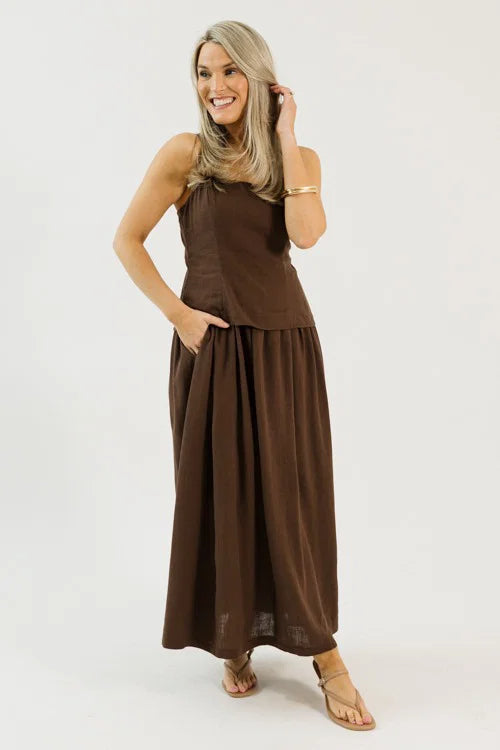 Americano Overlay Midi, Brown OMFORT