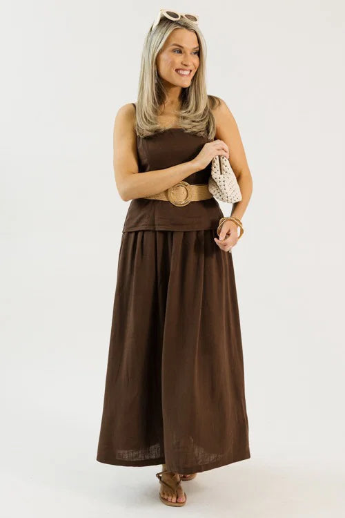 Americano Overlay Midi, Brown OMFORT