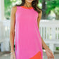 At The Edge Fuchsia Shift Dress OMFORT