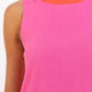 At The Edge Fuchsia Shift Dress OMFORT