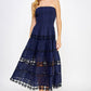 Eyelet Lace Tube Dress OMFORT