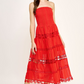 Eyelet Lace Tube Dress OMFORT