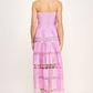 Eyelet Lace Tube Dress OMFORT
