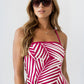 Zoelle Halter Neck Midi Dress OMFORT