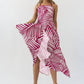 Zoelle Halter Neck Midi Dress OMFORT