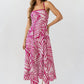 Zoelle Halter Neck Midi Dress OMFORT