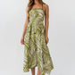 Zoelle Halter Neck Midi Dress OMFORT