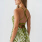 Zoelle Halter Neck Midi Dress OMFORT