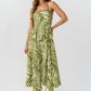 Zoelle Halter Neck Midi Dress OMFORT