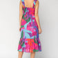 Cruz Smocked Midi Dress OMFORT