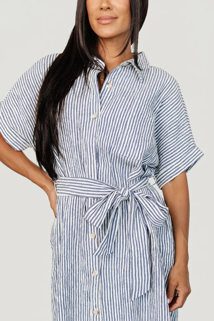 Nautical Shirt Dress OMFORT