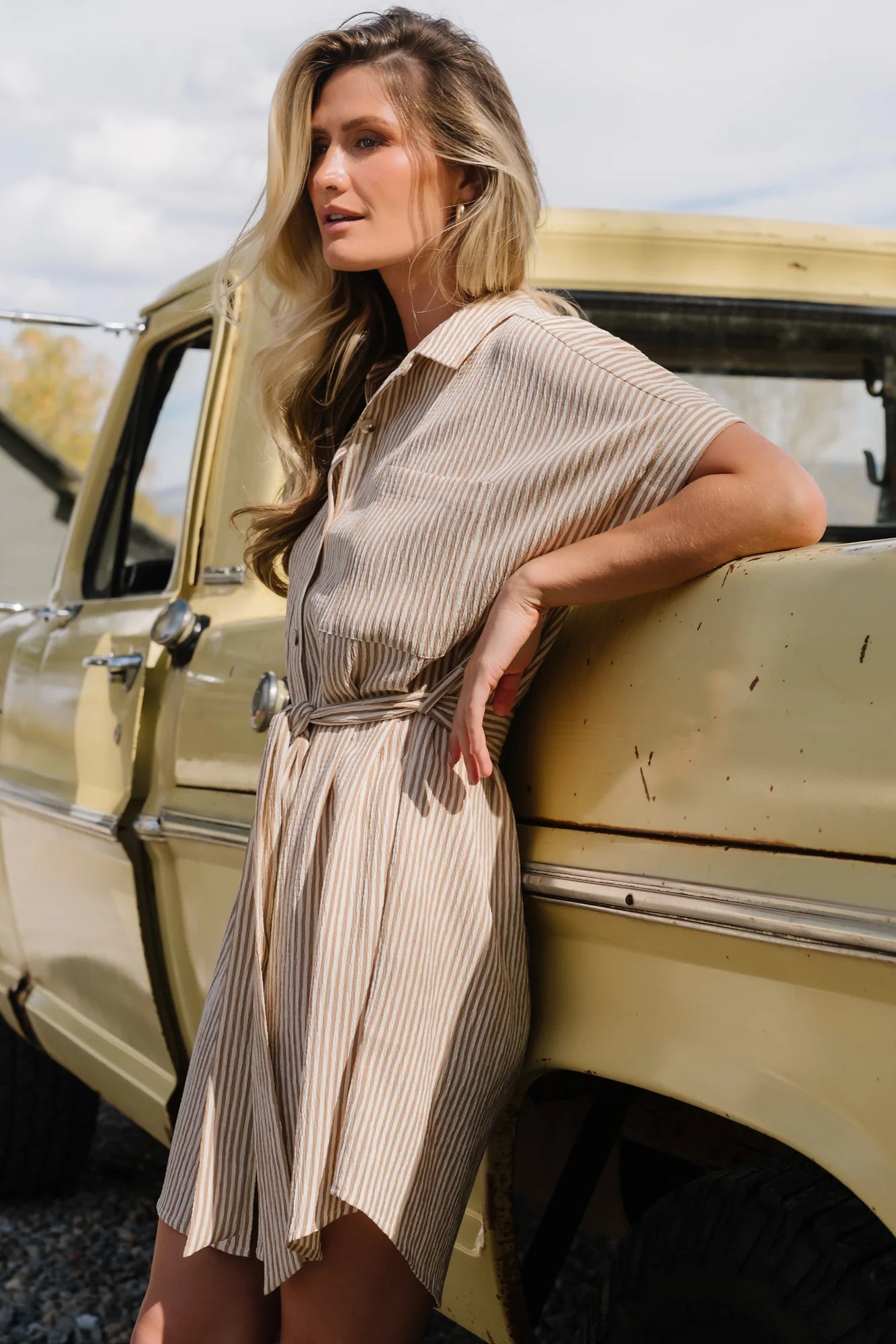 Nautical Shirt Dress OMFORT