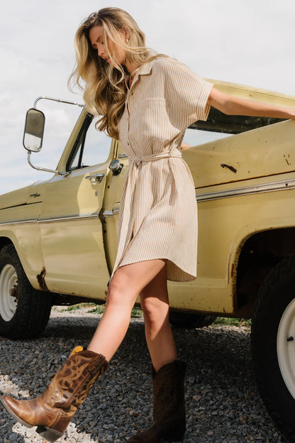 Nautical Shirt Dress OMFORT
