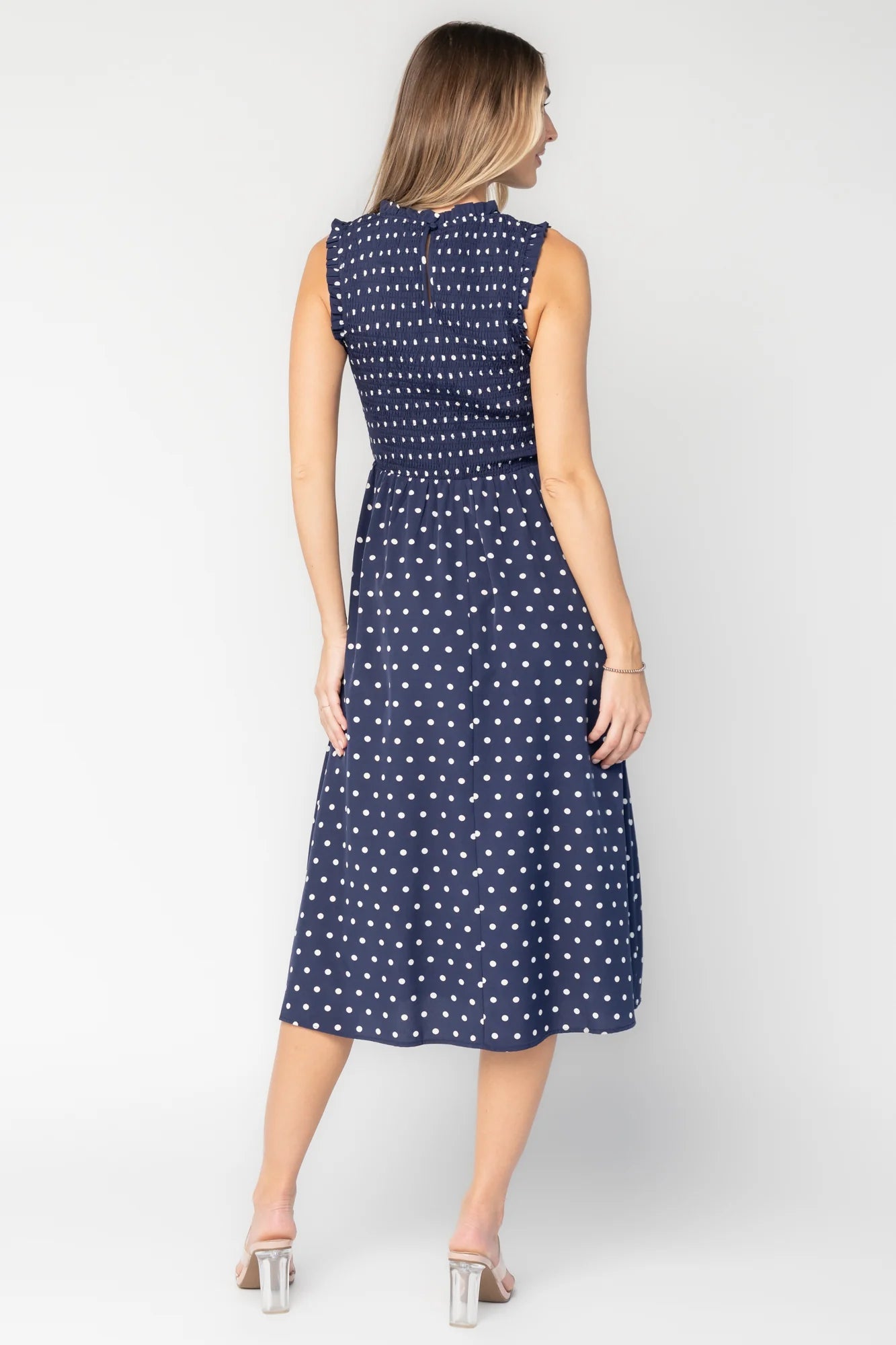 Alex Smocked Midi Dress OMFORT