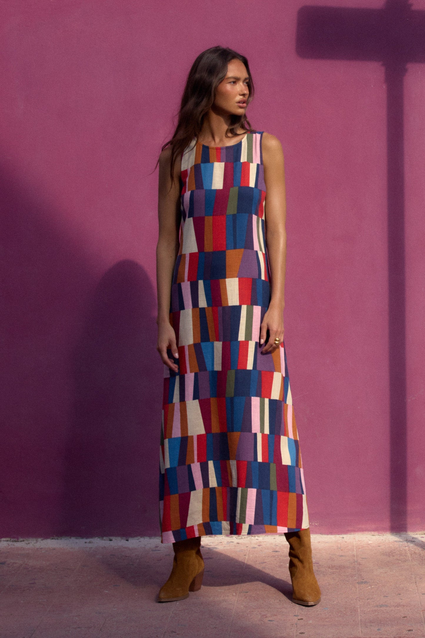 Binnie Dress In Forget Me Not OMFORT