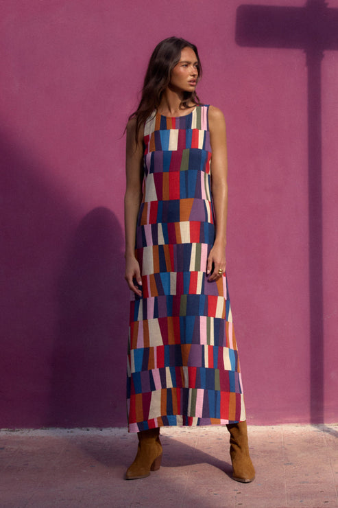 Binnie Dress In Forget Me Not OMFORT