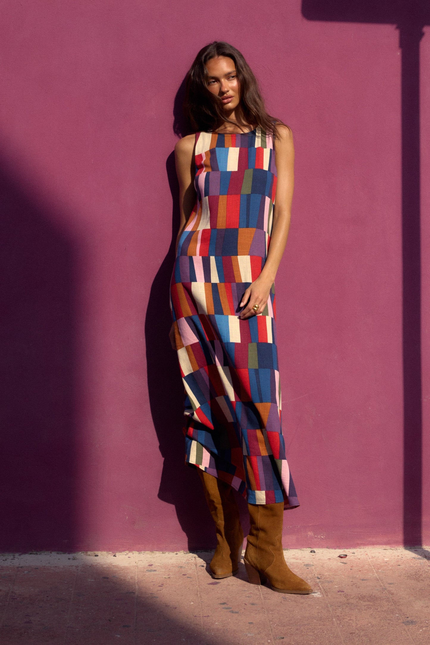 Binnie Dress In Forget Me Not OMFORT