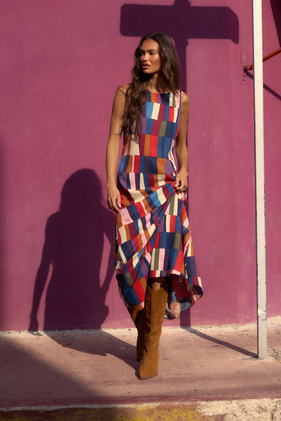 Binnie Dress In Forget Me Not OMFORT
