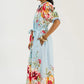 Blooming Belted Maxi, Blue Mix OMFORT