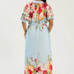 Blooming Belted Maxi, Blue Mix OMFORT