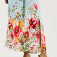 Blooming Belted Maxi, Blue Mix OMFORT