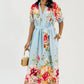 Blooming Belted Maxi, Blue Mix OMFORT