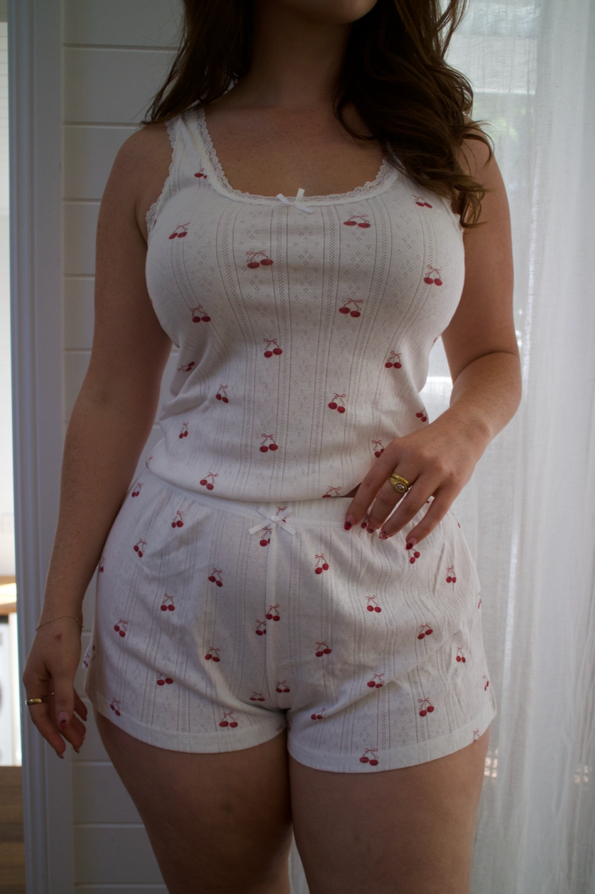 Cherie Singlet & Shorts Pyjama Set OMFORT