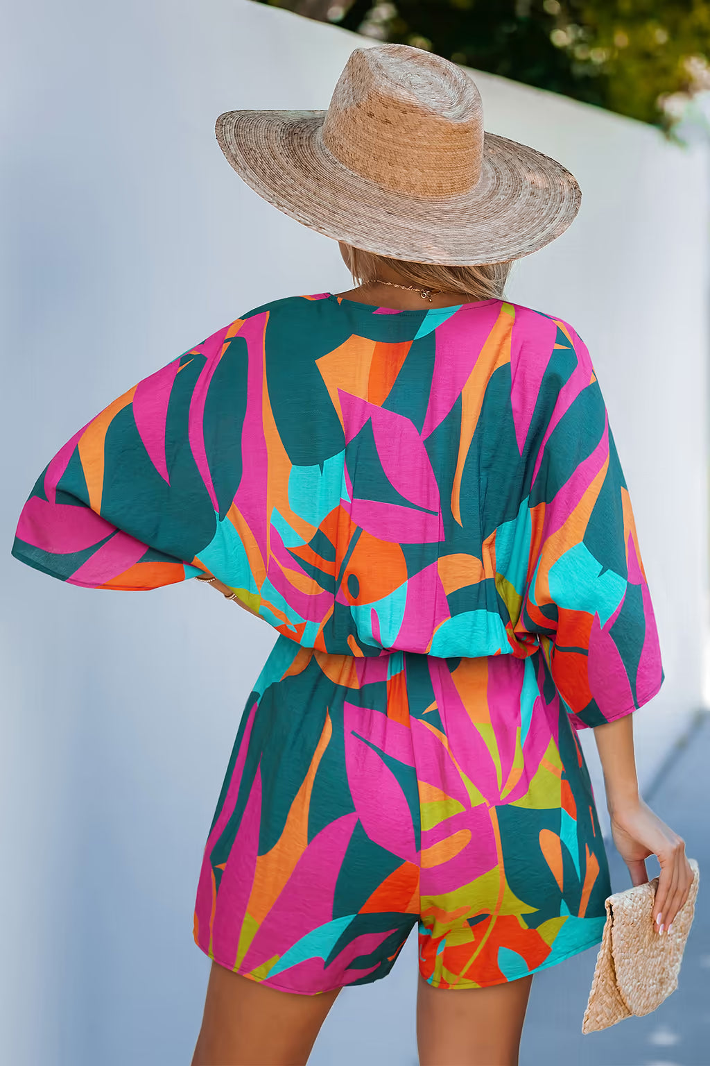 Cove Calling Tropical Romper OMFORT